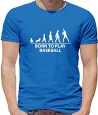 Born To Play Baseball - Mens T-Shirt - Base Ball Player Fan Love Bat
