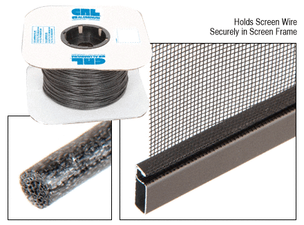 CRL FSS145 Black .145" Foam Core Screen Spline - Picture 2 of 7
