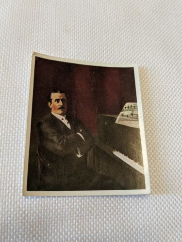 1934 Eckstein Halpaus Cigarette Card #233 Giacomo Puccini  - Picture 1 of 2