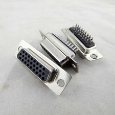 10x D-SUB DB26 26 Pin Female 3 Rows Solder Type Straight Adapter Connector DB26F