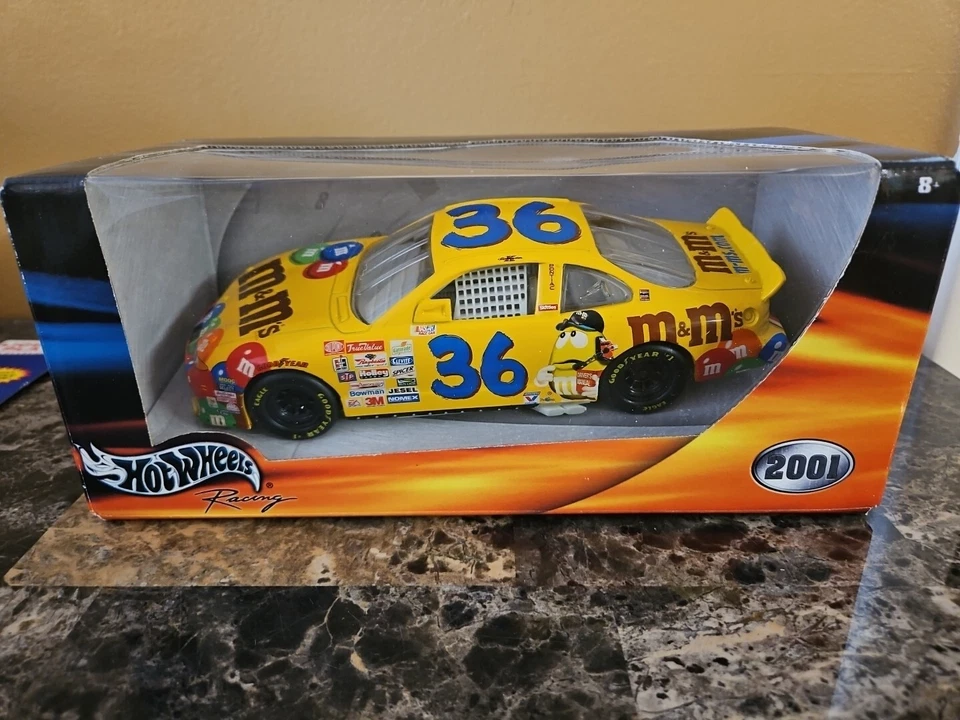 Hot Wheels Racing 1:24 Scale M&M's #36 Ken Schrader Pontiac NASCAR 2001 plus TWO - Image 2 of 4