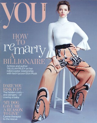 UK You Magazine: Talulah Riley, Irina Kolesnikova, Alex Zane, Fashion, 31.7.16