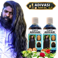 Natural Adivasi Bhringraj Herbal Hair Oil 100ml Made With Pure Ayurvedic Herbs