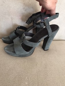 olive green platform heels
