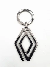 Genuine Renault Rhombus Metal Keychain with New Logo.