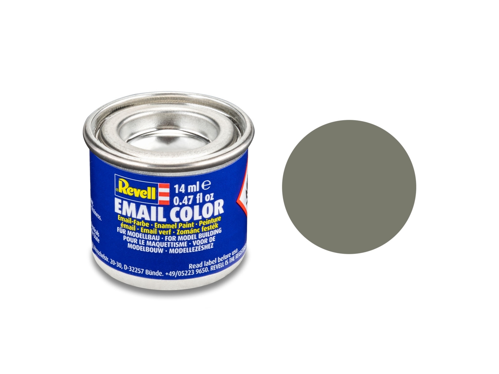 Revell 32145 No.45 Matt Light Olive Enamel Paint 14ml Tin