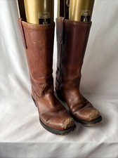 Vintage 60s 70s Dingo Campus Boots Stack Heel Boot Brown Cowboy Cowgirl