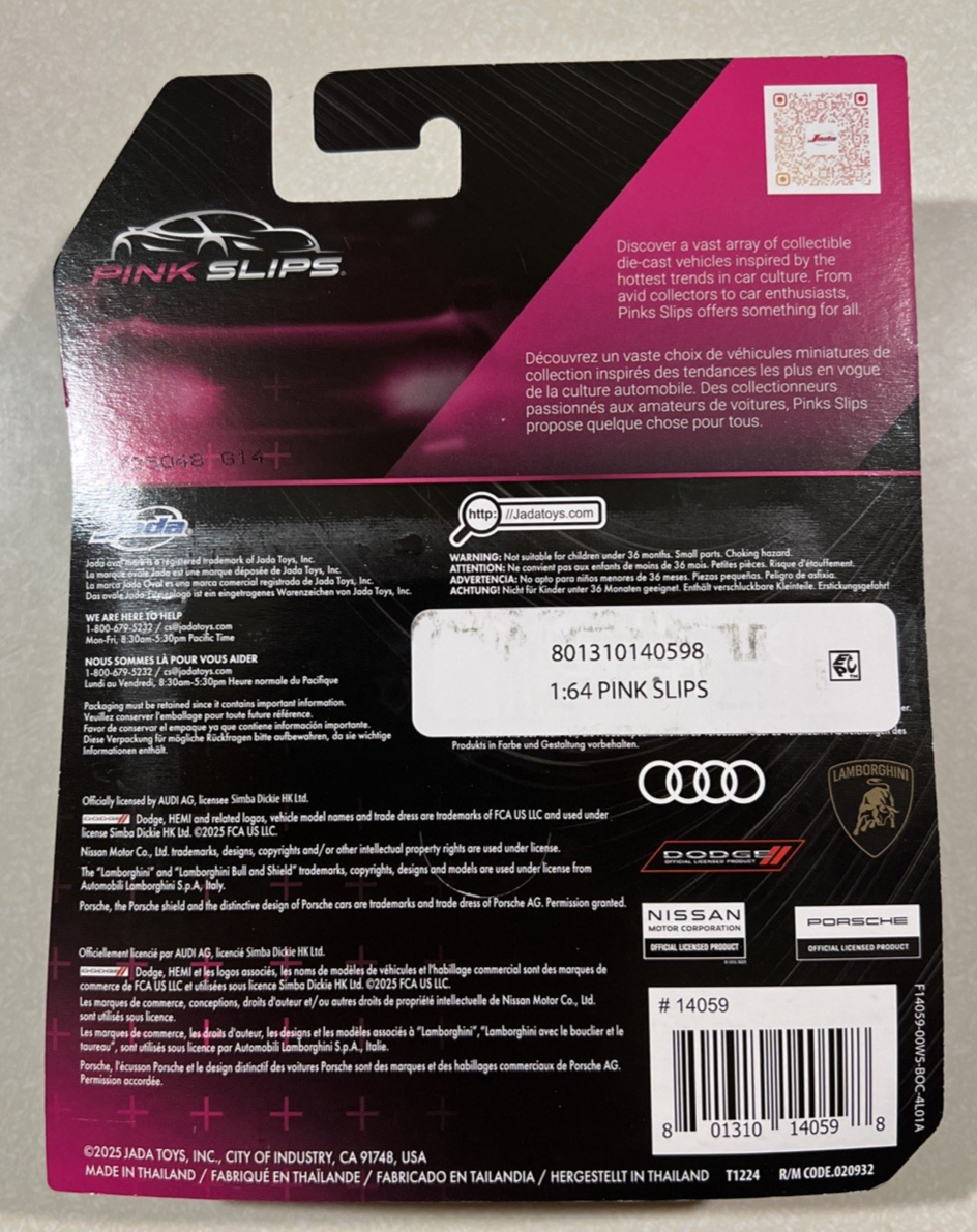 NEW 2025 Jada Toys Pink Slips Orange Nissan GT-R 1:64 | eBay