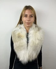 Golden Island Fur fox collar, real fur stole, fox collar Stole