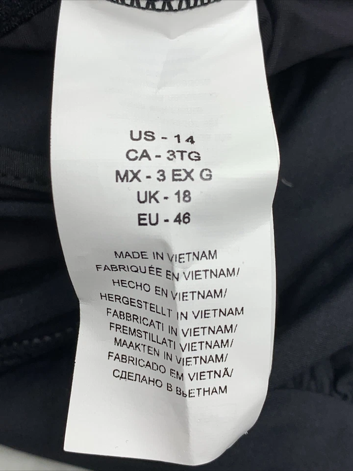 Traje de baño Tankini con correa lencería de diosa de la isla de La Blanca para mujer talla 14 negro Foto 4 de 4