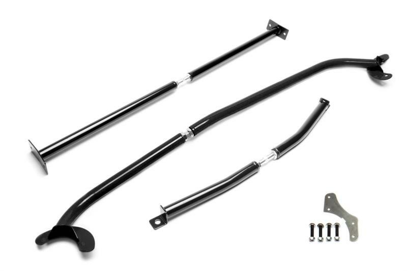 Barre anti-rapprochement avant alu noir tuning pour châssis Volkswagen Golf IV 1.9 TDI et essence