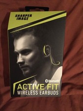 Sharper Image Bluetooth Active Fit Wireless Earbuds SBT528YL