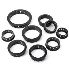 Snap in Cable Hose Cover Bushing Grommet Wire Tidy Protector Black Dia 8 - 60mm