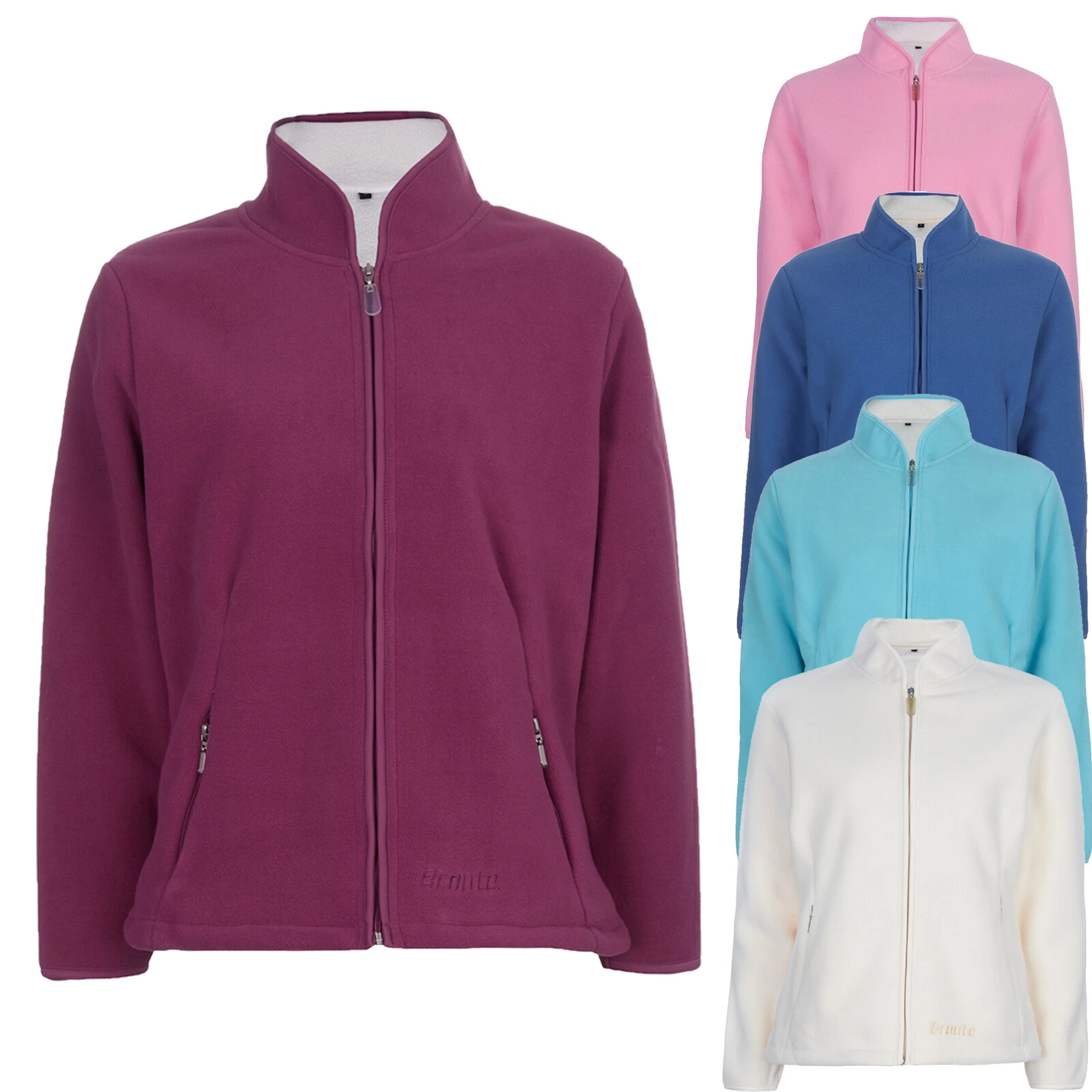 BRONTE WOMEN LADIES BONDED FLEECE JACKET CASUAL TOP SOFT ANTI PILL POLAR POLO
Opens in a new window