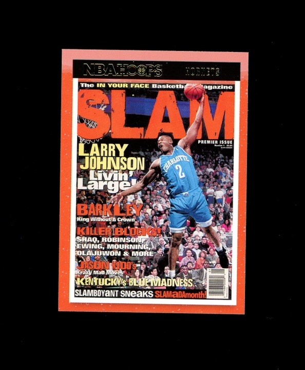 2021-22 NBA Hoops SLAM SP LARRY JOHNSON! Living Large HORNETS
