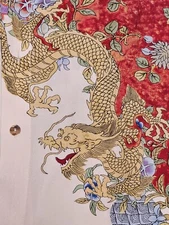 Citron Santa Monica Brand Women’s Silk Dragon blouse, size S