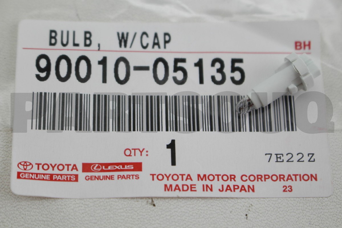 9001005135 Genuine Toyota BLUB, CENTER CLUSTER MODULE SWITCH