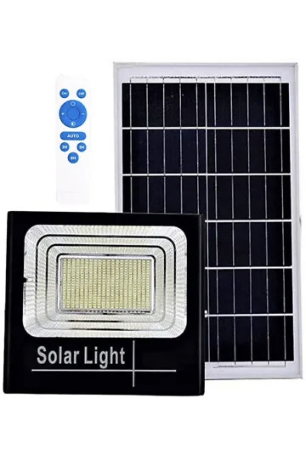 Faro LED 100W Solare Esterno IP67 Crepuscolare con Telecomando - Offerta Faro LED 100W Solare Esterno IP67 Crepuscolare con Telecomando - Offerta