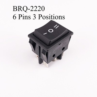 Defond BRQ-2220 Replacement KH02 Rocker Switch 6 Pins 3 Positions Maintained