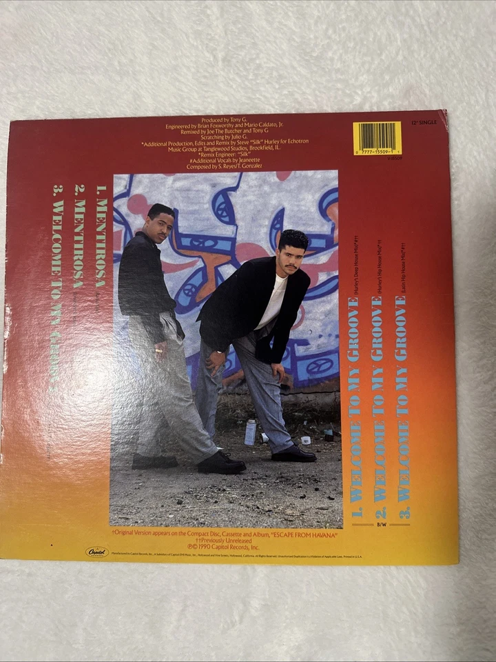 Mellow Man Ace - Mentirosa (12 Inch Single, Vintage, Vinyl Record LP) VG+/VG+ - Imagem 2 de 3