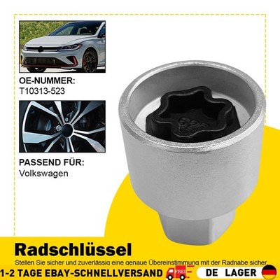 T10313-523 Für Volkswagen Felgenschloss 523 Code Schlüssel Nuss Wheel Lock Key