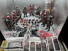 Mythic Legion(10) figures + 15 xtra heads + lots of accessories please read