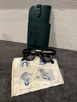 AHLEM PONT DES ARTS 8 RAW 48 20 BLACK SUNGLASSES SET  USE USED FROM JAPAN