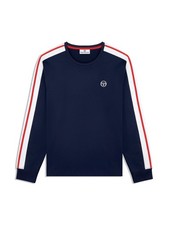 Sergio Tacchini Macchina LS T-Shirt Men s Long Sleeve Crew Neck Maritime Blue M