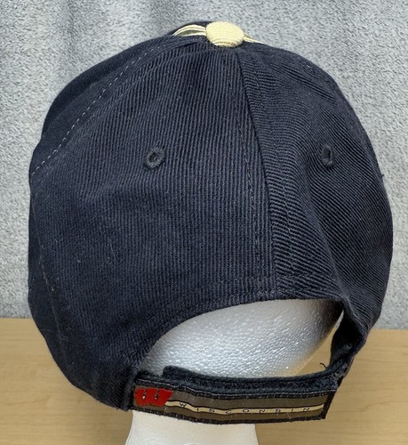 Vintage University of Wisconsin Badgers Camo Hat Cap NCAA T.E.I. Hook & Loop - Picture 4 of 6