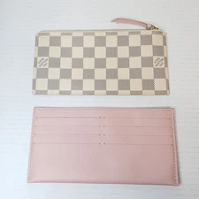 Louis Vuitton Insert Felicie Wallet Card Sloys Pink Leather Canvas Lux150-121125