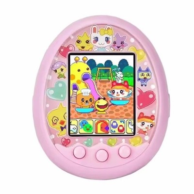 Electronic Virtual Pet Color Screen Game Pocket Interactive Pink Pet Machine Toy