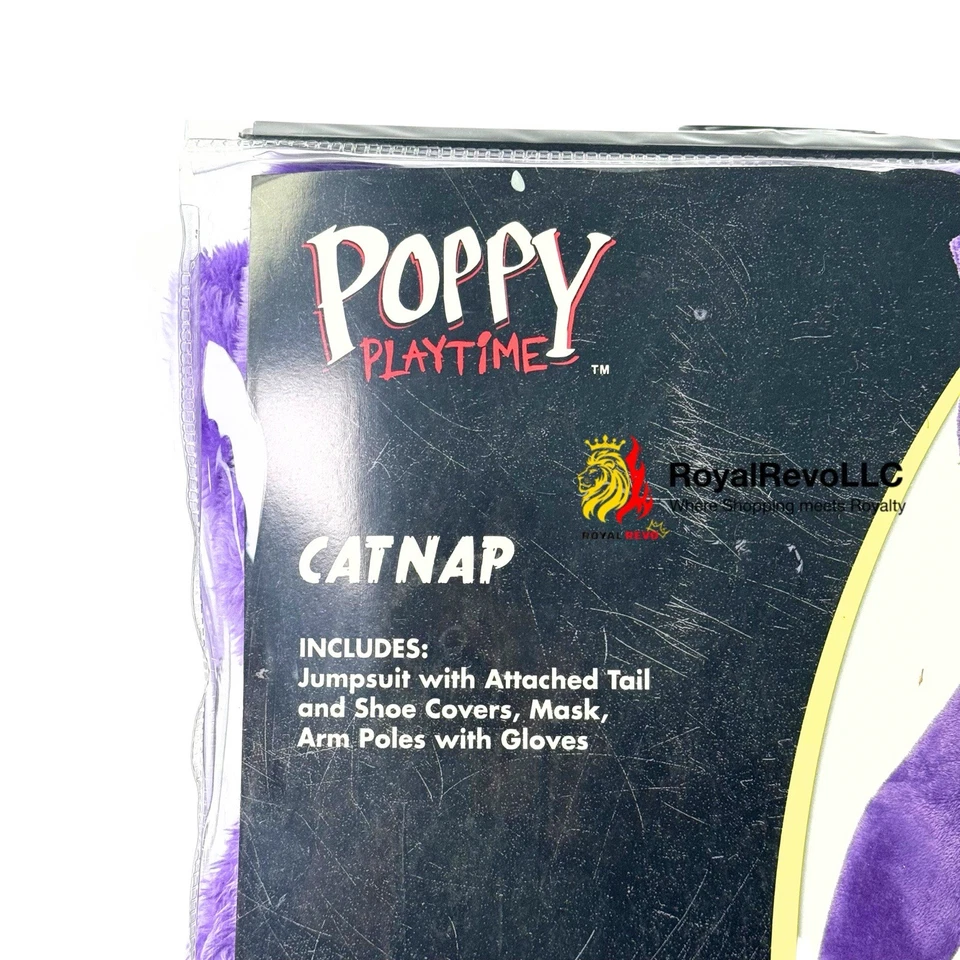 01872472 Spirit Halloween Kids CatNap Macacão Fantasia Papoula Brincadeira Tamanhos Variados - Imagem 2 de 4