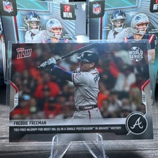 2021 Topps Now Freddie Freeman #1039 Atlanta Braves World Series Record