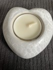 Handmade Heart Shaped Cement Tea Candle Holder — photo 2