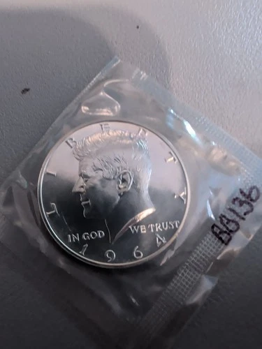 1964-P  KENNEDY Half Dollar 50C ~ 90% Silver ~ Sealed Uncirculated-BB136