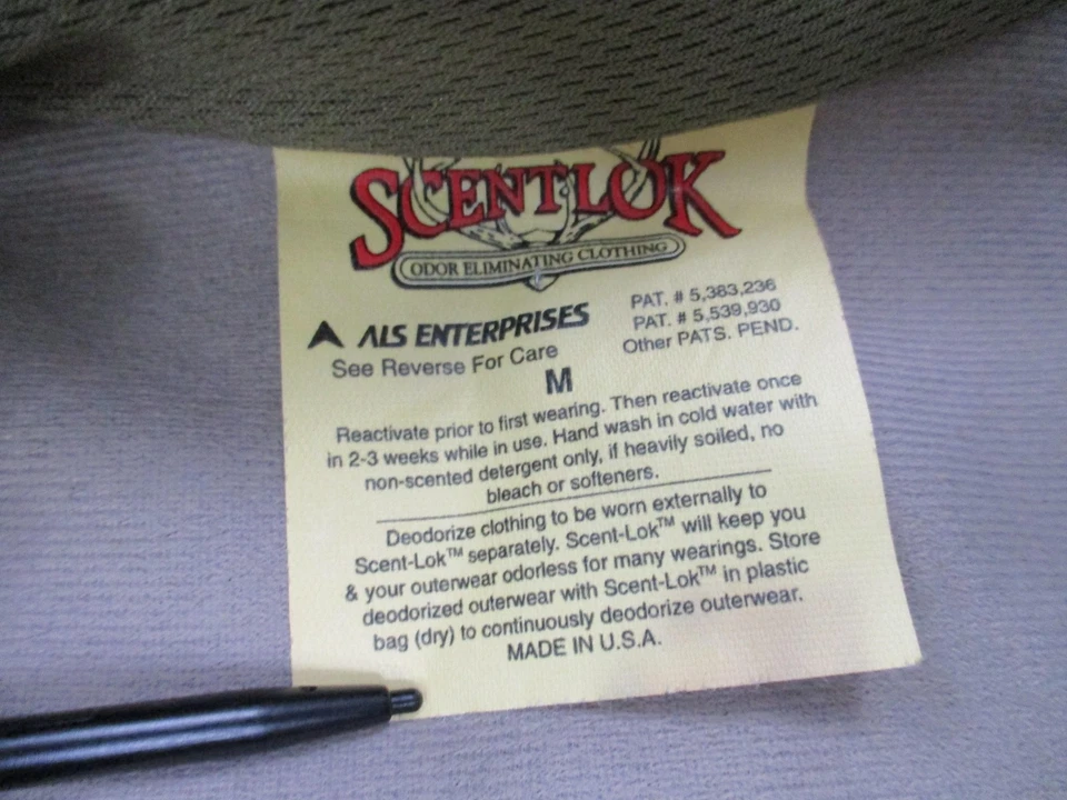 ScentLok Odor Eliminating Clothing Suit Set Medium Shirt Pants Hood USA ALS - Image 3 of 4