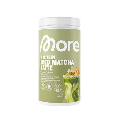 MORE Protein Iced Matcha Latte - Coconut Almond Biscuit - 500 g