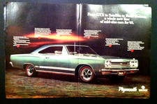 1968 Plymouth Gtx Fury Cuda 6 Page Mopar Original Car Ad Print