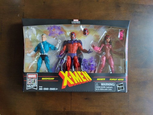 Hasbro Marvel Legends Series X-Men - Magneto, Quicksilver, & Scarlet Witch... - Picture 1 of 17