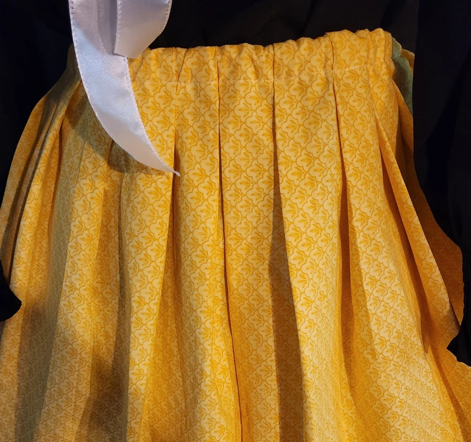 维多利亚/文艺复兴时期手工制作裙子和黄色大黄蜂角 — 第 2/4 张图片