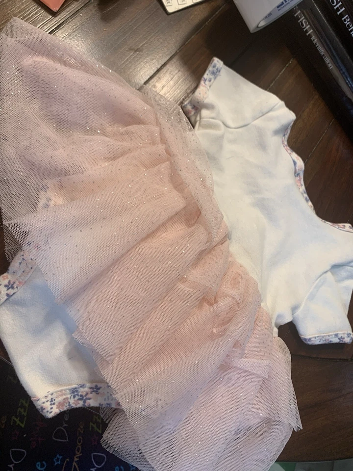 Nicole Miller New York Snap Bottom Bebé Niña 6-9 Meses Unicornio con Tutú Foto 4 de 4