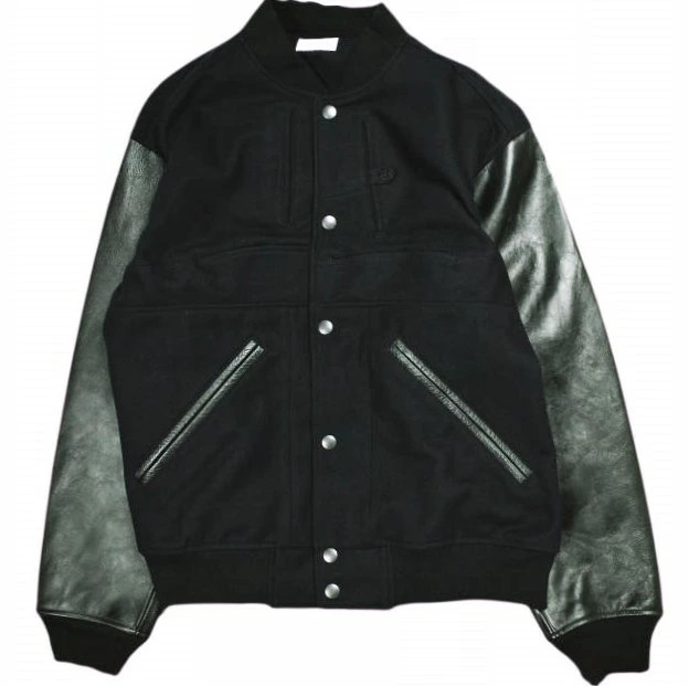 Changes Remake Varsity Jacket - 40 S Work Wool Sl… - image 1