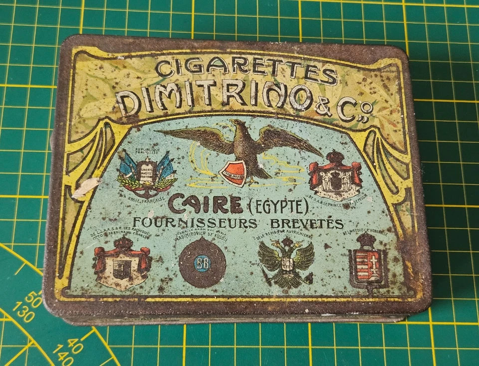 Dimitrino & Co., 100 Cigarettes "Generalstab", Blechdose, 1905. Seltene! - Bild 1 von 4