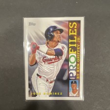 Topps 2026 Series 1 Profiles Insert José Ramírez #TP-9 Guardians Baseball Card