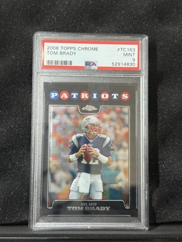 2008 Topps Chrome #TC163 Tom Brady PSA 9