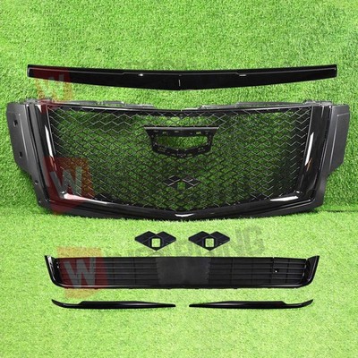 For Cadillac Escalade 2015-2020 Grille W/ Camera Hole Lower Grill Molding 5 PCS