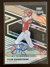 2020 Panini Elite Extra Edition Tyler Soderstrom Prime Numbers B Auto /62