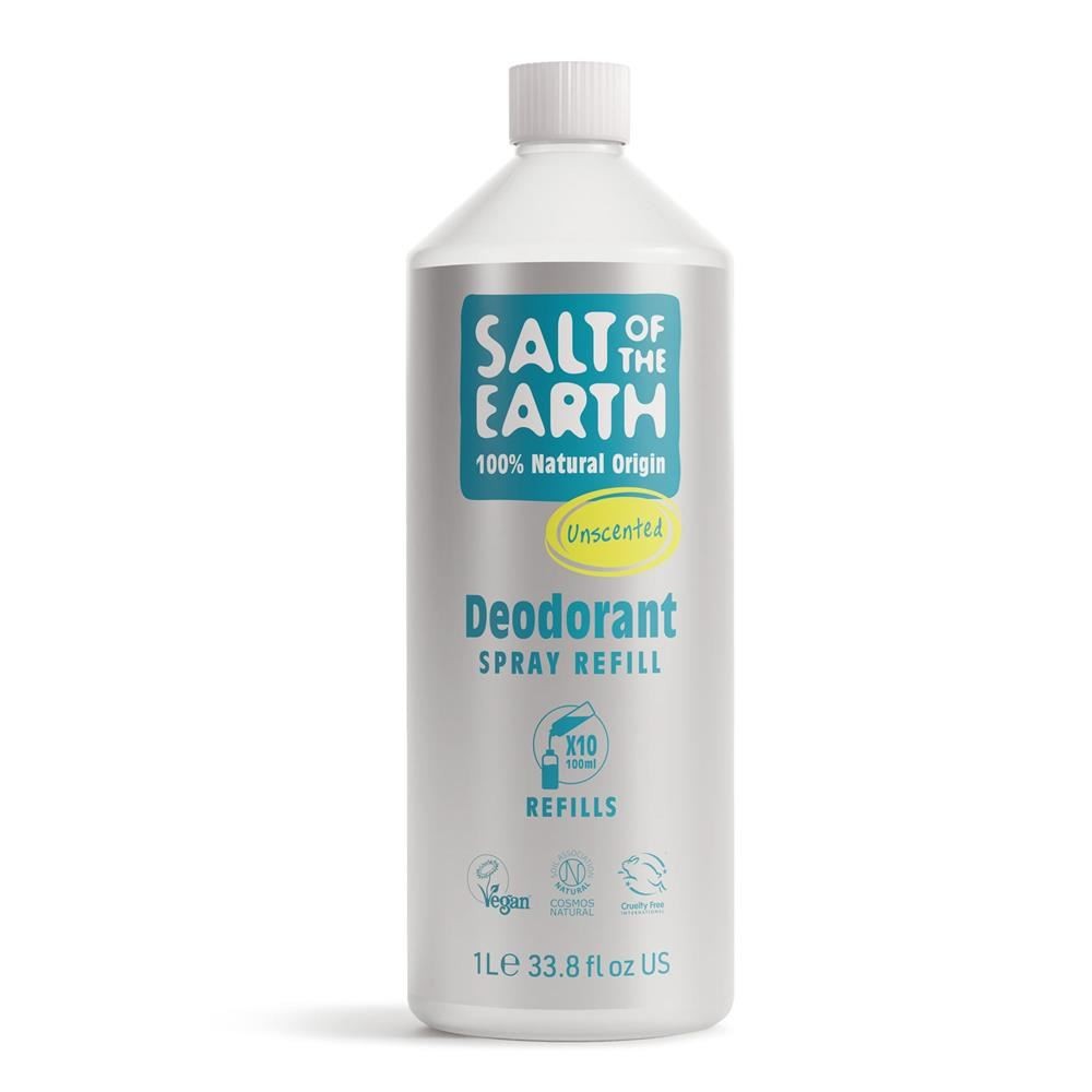 Salt of the Earth Unscented Deodorant Spray Refill 1L - Image 3