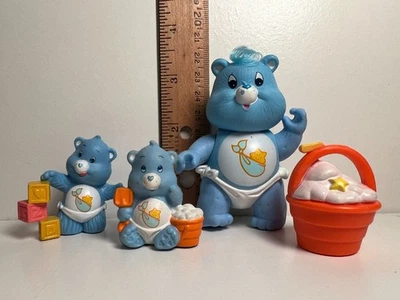 Vintage 1980's Kenner Care Bear poseable & 2 miniature Baby Tugs - Image 1 of 4