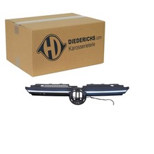 DIEDERICHS LED SPORT GRILL KÜHLERGRILL CHROM SCHWARZ passend für VW GOLF VIII